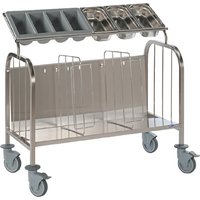 Matfer Bourgeat Low 400 Plate and Cutlery Trolley