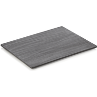 Maya Display GN Serving Plate Set, Textured Black, Pack of 3