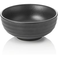 Maya Porcelain Asia Bowl Set Textured Black 1.3L Pack of 2