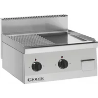 Giorik Snack 60 LGE6921X Slimline Electric Griddle - 1/2 Ribbed 1/2 Smooth