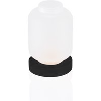 Yuyu Candle Holder Frosted White Glass Dia 9 cm Height 13 cm