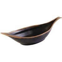 APS Crocker Leaf Bowl Brown. 420mm length