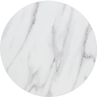 Bolero Pre-drilled Round Table Top Marble Effect 600mm