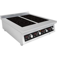 Chefsrange BE70IH4-3.5 70 Line Counter Top 4 Ring Induction Hob - 4 X 3.5Kw Power