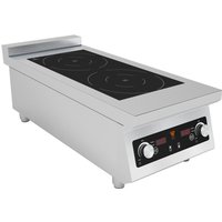 Chefsrange BE70IH2-5 70 Line Counter Top 2 Ring Induction Hob - 2 X 5Kw Power