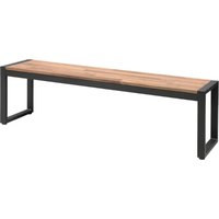Bolero Acacia Wood and Steel Industrial Benches 1600mm (Pack of 2)