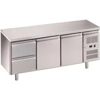 Chefsrange RC3H2D 3 Door Fridge Counter With Castors + 1 Bank Of 2 Drawers