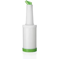 Measured pourer and storage bottle Green