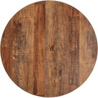 Bolero Pre-Drilled Round Table Top Urban Dark 600mm