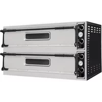 Prisma XL22LDEU Electronic Controlled High Power Slimline Twin Deck Electric Pizza Oven - 4 X 16