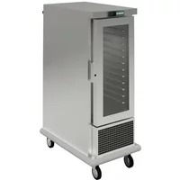 Emainox 12 Glass Door Slimline Mobile Refrigerated Holding Cabinet