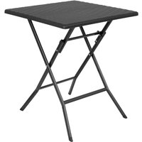 Bolero Square Folding Table Black 620mm