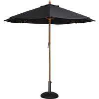 Bolero Round Parasol 3m Diameter Black
