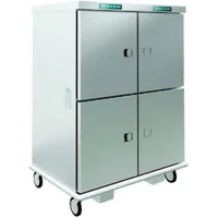 Emainox 48 X 2/1Gn Mobile Fan Assisted Heated Holding Cabinet - With Humidity