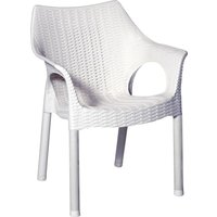 Bolero Elements Polypropylene Armchairs Snow (4 Pack)