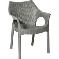 Bolero Elements Polypropylene Armchairs Olive Green (4 Pack)