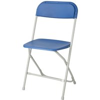 Bolero Folding Polypropylene Chairs Blue (10 Pack)
