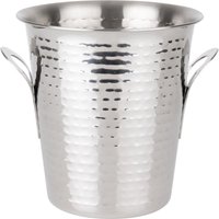 Olympia Flare Wine Bucket Hammered Stainless Steel 4.3Ltr