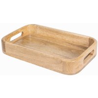 Olympia Mango Wood Rectangular Deep Sided Tray 300x190mm