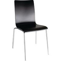 Bolero Black Square Back Side Chair (4 pack)