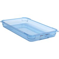 Araven ABS Food Storage Container Blue GN 1/1 65mm