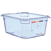 Araven ABS Food Storage Container Blue GN 1/2 150mm