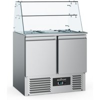 REFRIGERATED SALADETTE WITH GLASS COVER 2 DOORS
