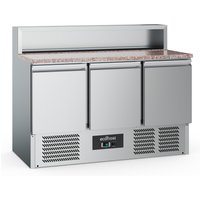 PIZZA COUNTER 3 DOORS 8x1/6GN CONTAINER