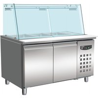 CombISteel Refrigerated Bakery Counter with Glass Cover 2 Doors