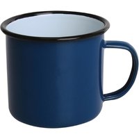 Olympia Enamel Mugs Blue 350ml (Pack of 6)