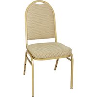 Bolero Steel Banquet Chairs with Neutral Cloth (Pack of 4)