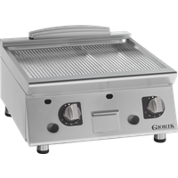 Giorik 70 Top FRG73TCRX - 2 Zone Gas griddle - ribbed plate chrome plated