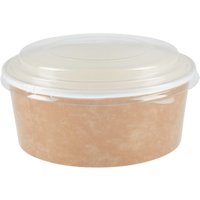 Colpac Recyclable Kraft Salad Pots With Lid Small 700ml (150 pack)