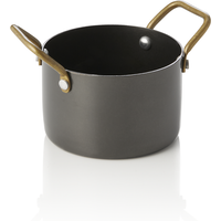 Steel & Style Serving Dish 310 ml Black Brass Handles
