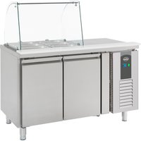 CombiSteel Counter 2 Doors Fridge with Glass Cover