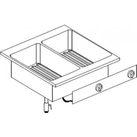 Giorik LFE6850D Drop In Twin Tank Electric Fryer