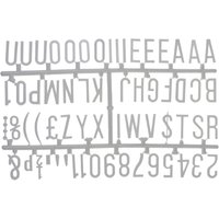 Beaumont 390 Character 31mm Letter Set White