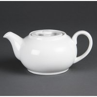 Olympia Whiteware Teapots 426ml (Pack of 4)