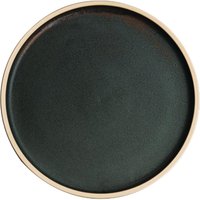 Olympia Canvas Flat Round Plates Green Verdigris 250mm (6 Pack)