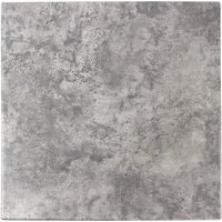 Werzalit Pre-drilled Square Table Top Concrete 700mm