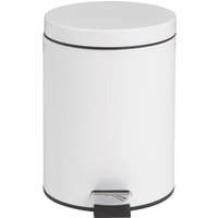 Bolero Pedal Bin White 5ltr