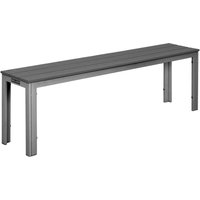 Bolero Valletta Grey Slatted Benches (2 Pack)