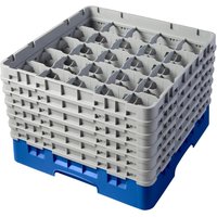 Cambro Camrack Blue 25 Compartments Max Glass Height 298mm
