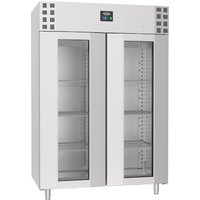 CombiSteel Refrigerator Stainless Steel Double Glass Door Mono 1400 Litre