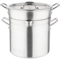 Vogue Aluminium Double Boiler Pan With Lid 28cm