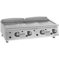 Giorik 70 Top FRG76TCRX - 4 Zone Gas griddle - ribbed plate chrome plated