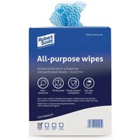 Robert Scott All-Purpose Antibacterial Cleaning Cloths Blue (200 pack)