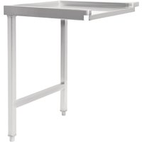 Vogue Pass Through Dishwash Table Left 600mm