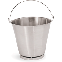 Cucina Bucket Chrome Nickel Steel Dia 30 cm 10 Ltr