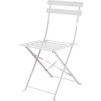 Bolero Perth Grey Pavement Style Steel Folding Chairs (2 Pack)